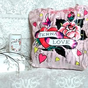 Ed Hardy, Tote Bag, Pink, Medium